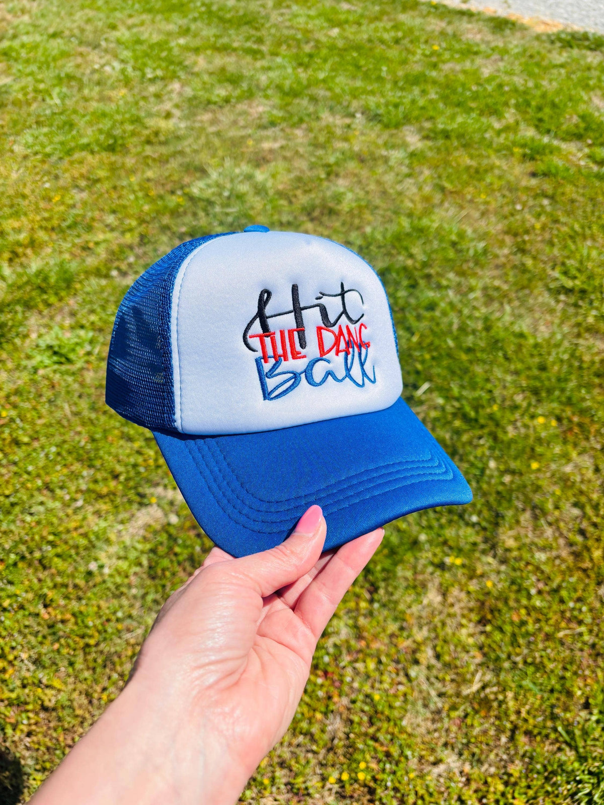 Hit The Dang Ball SnapBack Trucker Hat Ball Cap