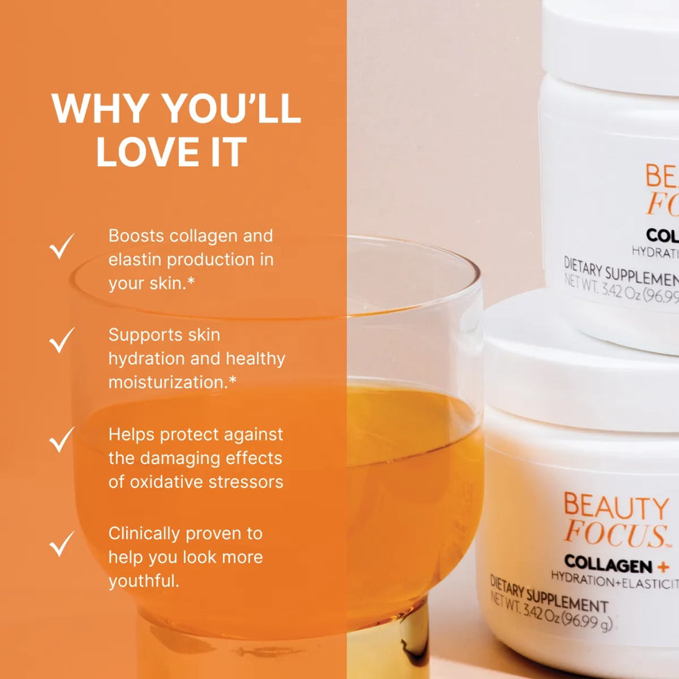 Beauty Focus® Powder Mix-In Collagen+ Citrus